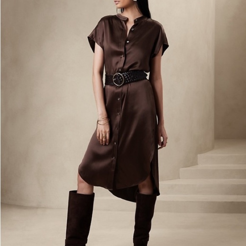 Banana Republic SERENADE SILK SHIRTDRESS